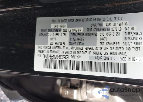 2024 Mazda Cx-30 2.5 S Select Sport from USA, damaged, VIN 3MVDMBBM2RM602909